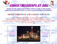 Tablet Screenshot of christmasdisplay.org